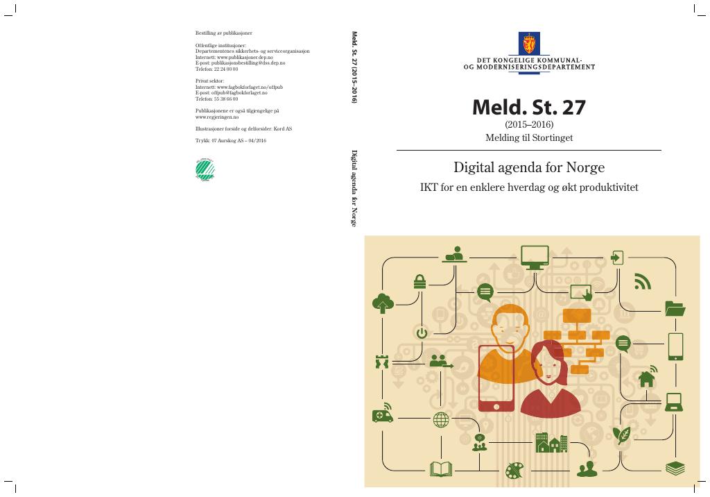 Forsiden av dokumentet Meld. St. 27 (2015–2016)
