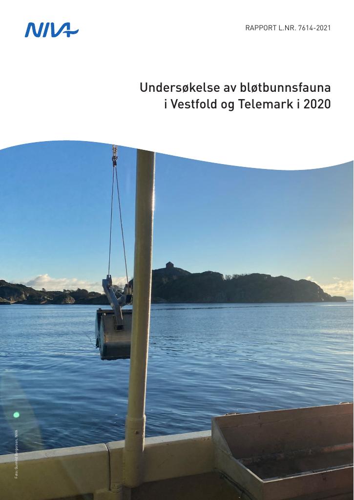 Forsiden av dokumentet Undersøkelse av bløtbunnsfauna i Vestfold og Telemark i 2020