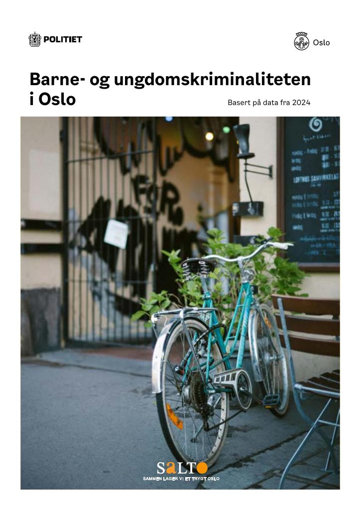 Forsiden av dokumentet Barne- og ungdomskriminaliteten i Oslo