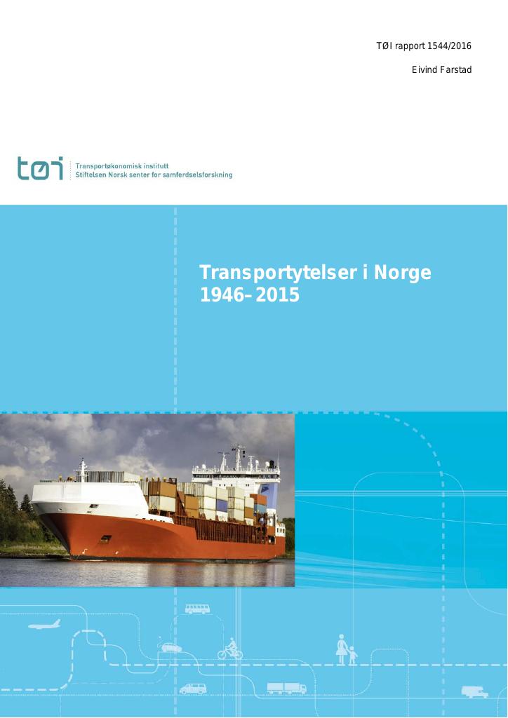 Forsiden av dokumentet Transportytelser i Norge 1946–2015