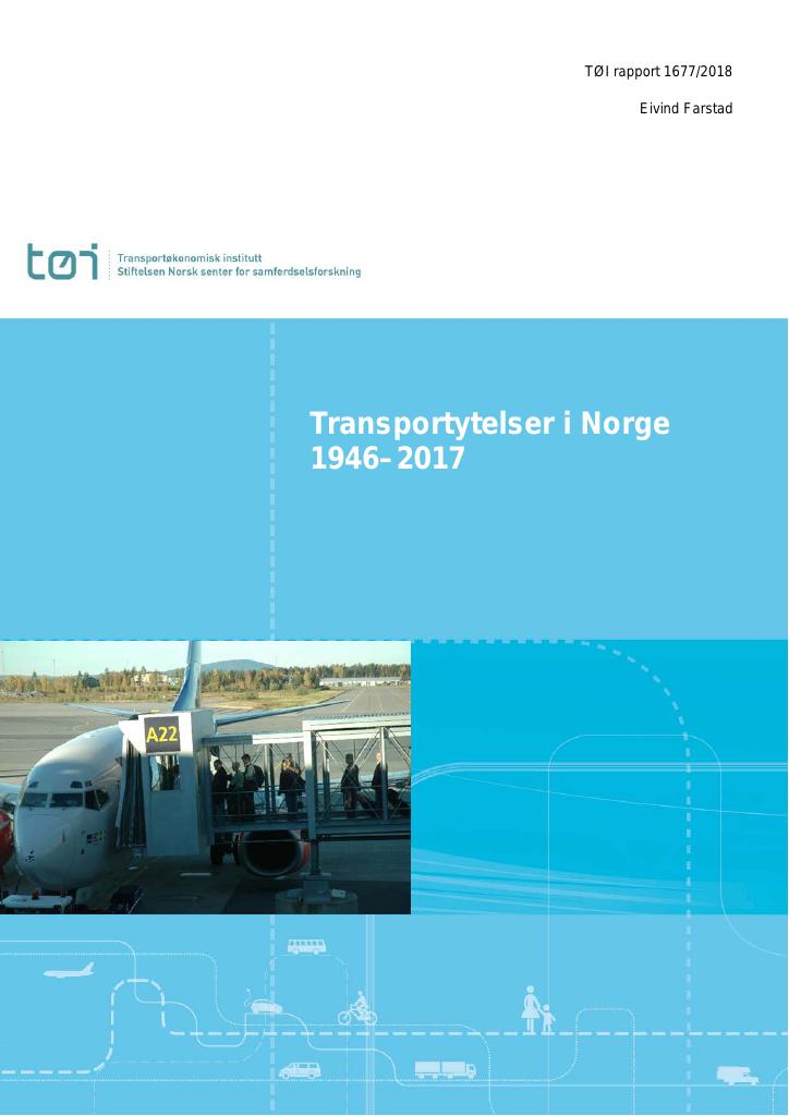 Forsiden av dokumentet Transportytelser i Norge 1946–2017