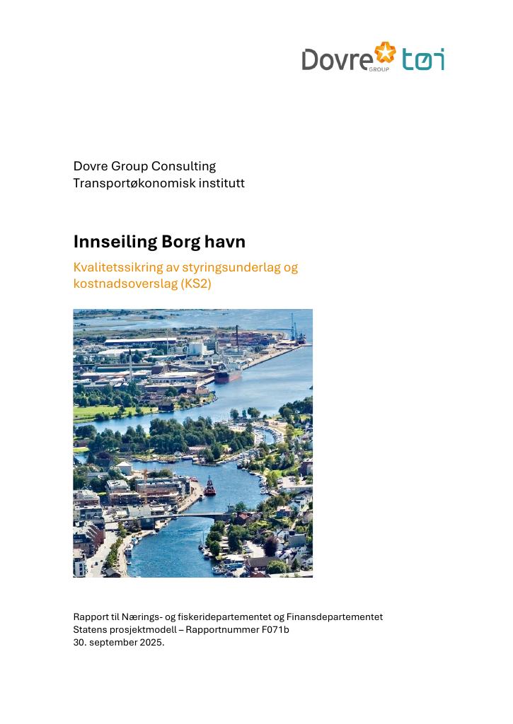 Forsiden av dokumentet Innseiling Borg havn