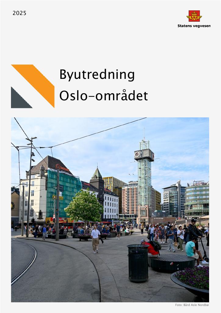 Forsiden av dokumentet Byutredning Oslo-området 2025