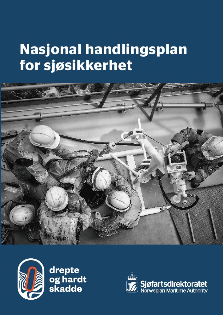Forsiden av dokumentet Nasjonal handlingsplan for sjøsikkerhet