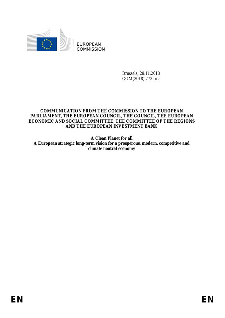Forsiden av dokumentet Communication from the Commission to the European Parliament, the European Council, the Council, the European Economic and Social Committee, the Committee of the Regions and the European Investment Bank