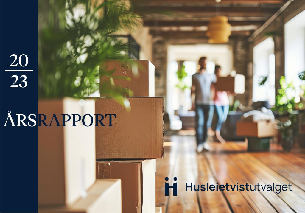 Forsiden av dokumentet Årsrapport Husleietvistutvalget 2023