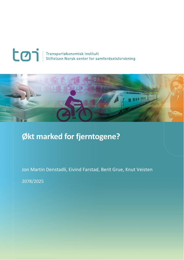 Forsiden av dokumentet Økt marked for fjerntogene?