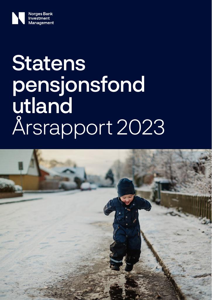 Forsiden av dokumentet Årsrapport Statens pensjonsfond utland 2023