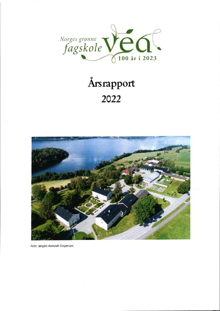 Forsiden av dokumentet Årsrapport Norges grønne fagskole 2022