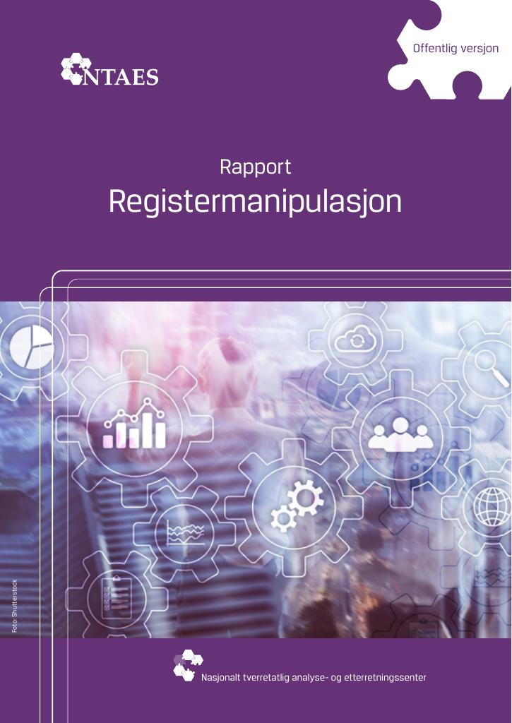 Forsiden av dokumentet Registermanipulasjon