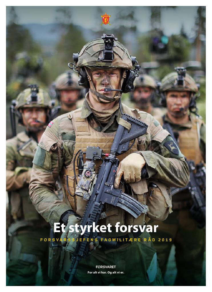 Forsiden av dokumentet Et styrket forsvar