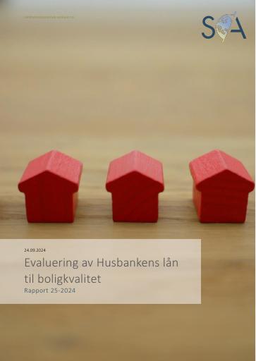 Forsiden av dokumentet Evaluering av Husbankens lån til boligkvalitet