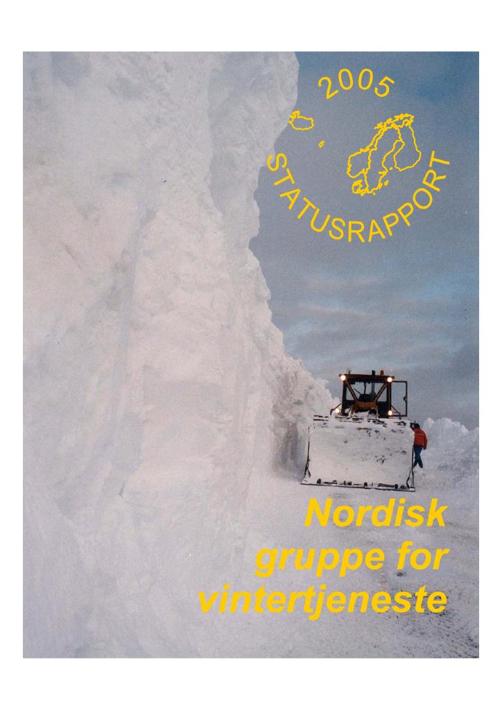 Forsiden av dokumentet Statusrapport 2005
