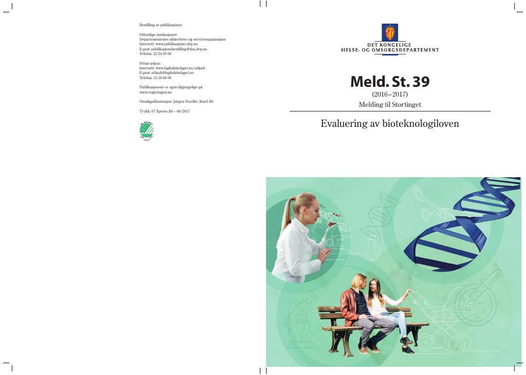 Forsiden av dokumentet Meld. St. 39 (2016–2017)