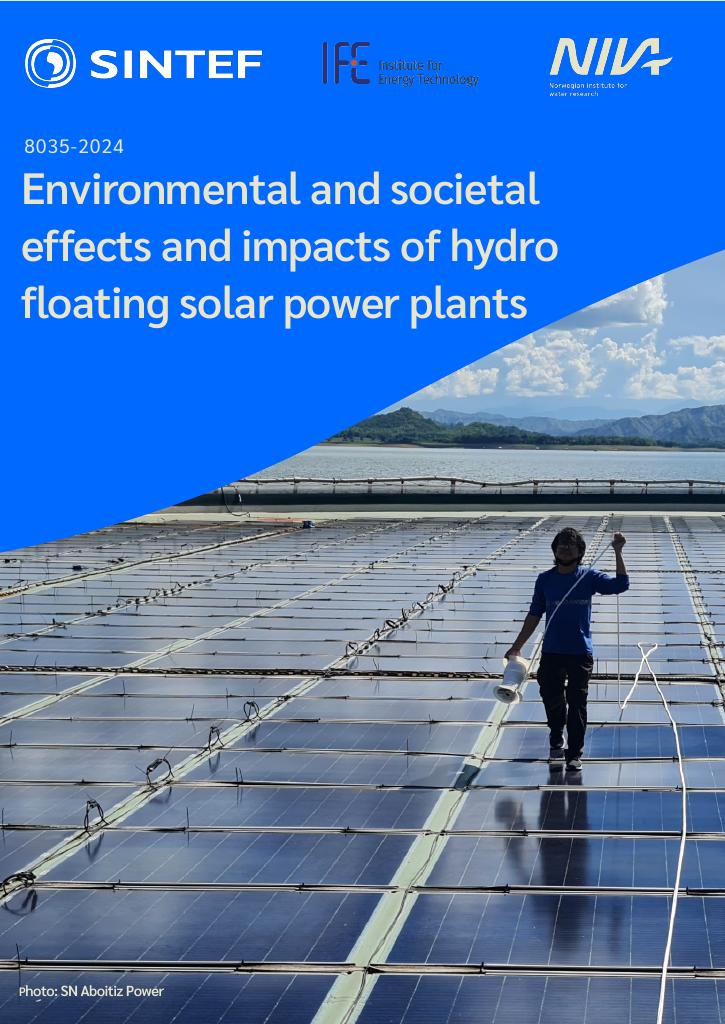 Forsiden av dokumentet Environmental and societal effects and impacts of hydro floating solar power plants