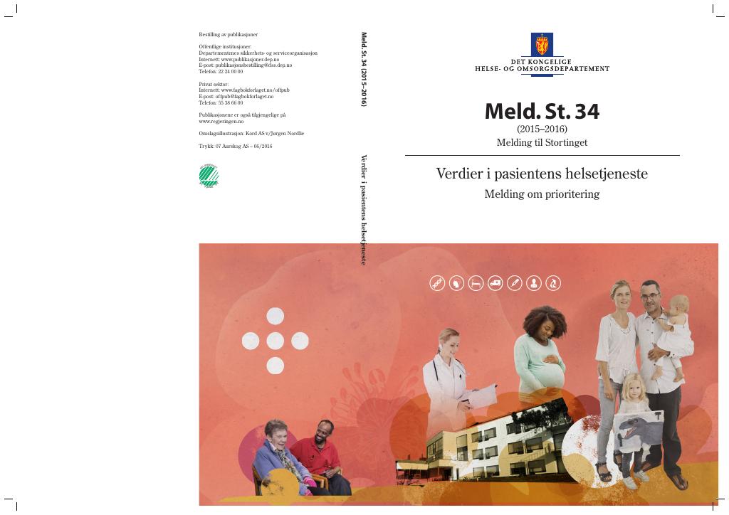 Forsiden av dokumentet Meld. St. 34 (2015–2016)