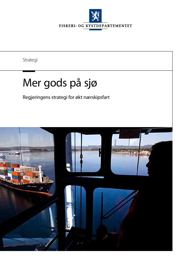 Forsiden av dokumentet Mer gods på sjø