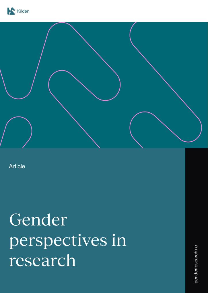 Forsiden av dokumentet Gender perspectives in research