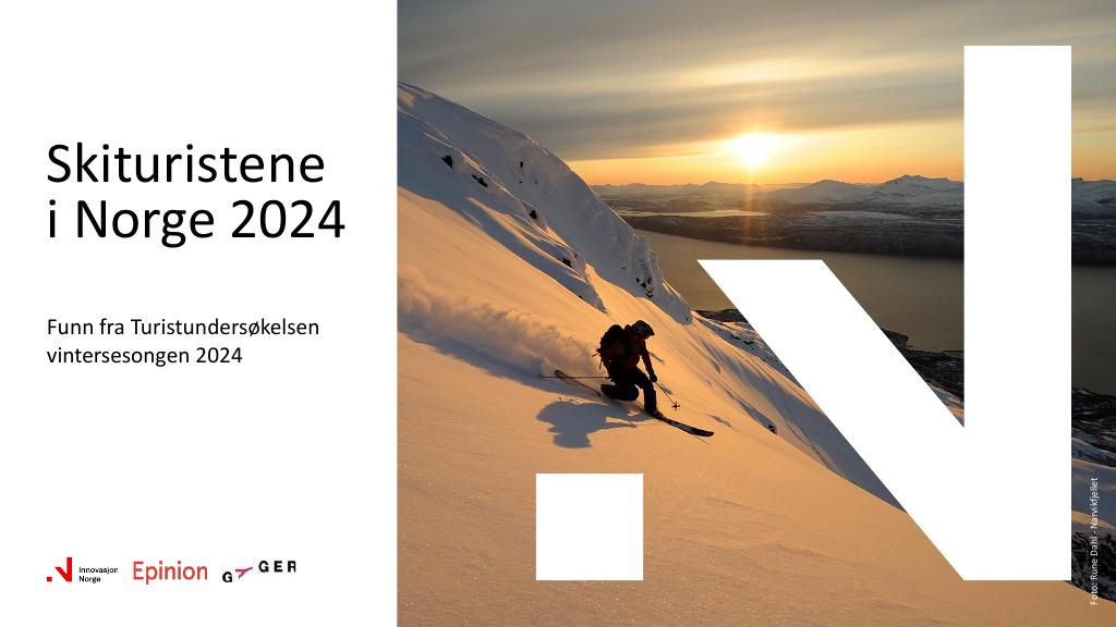 Forsiden av dokumentet Skituristene i Norge 2024