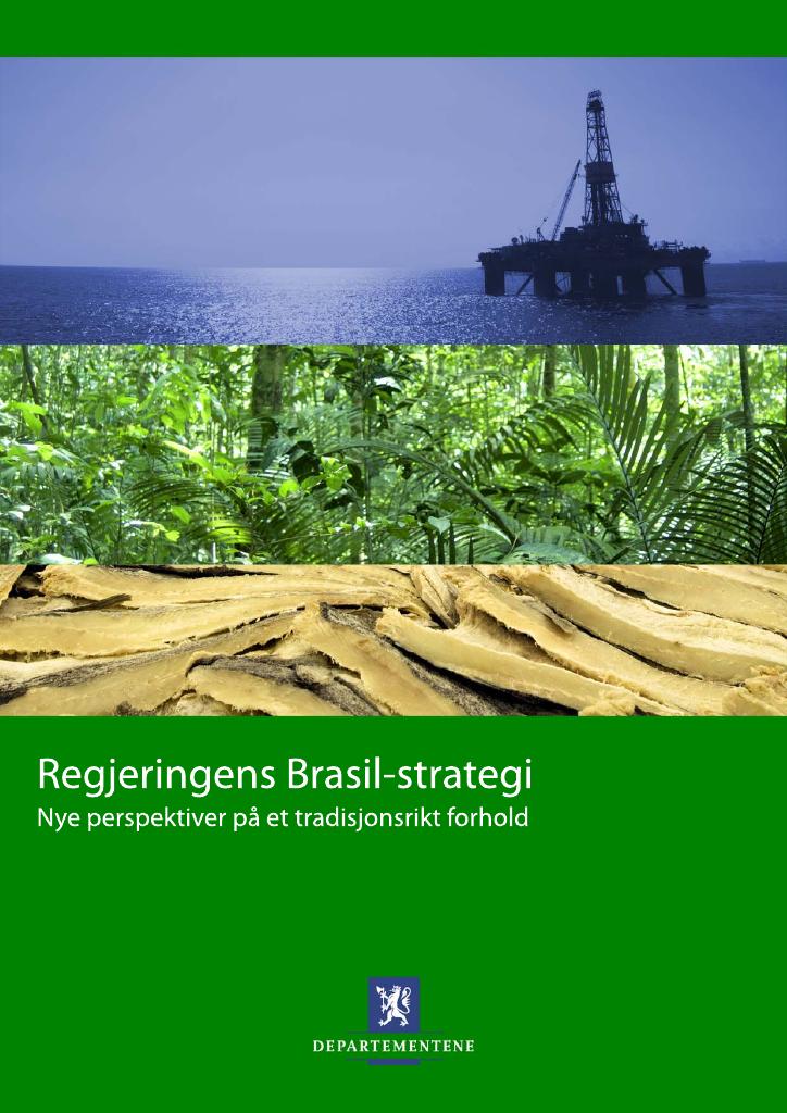 Forsiden av dokumentet Regjeringens Brasil-strategi