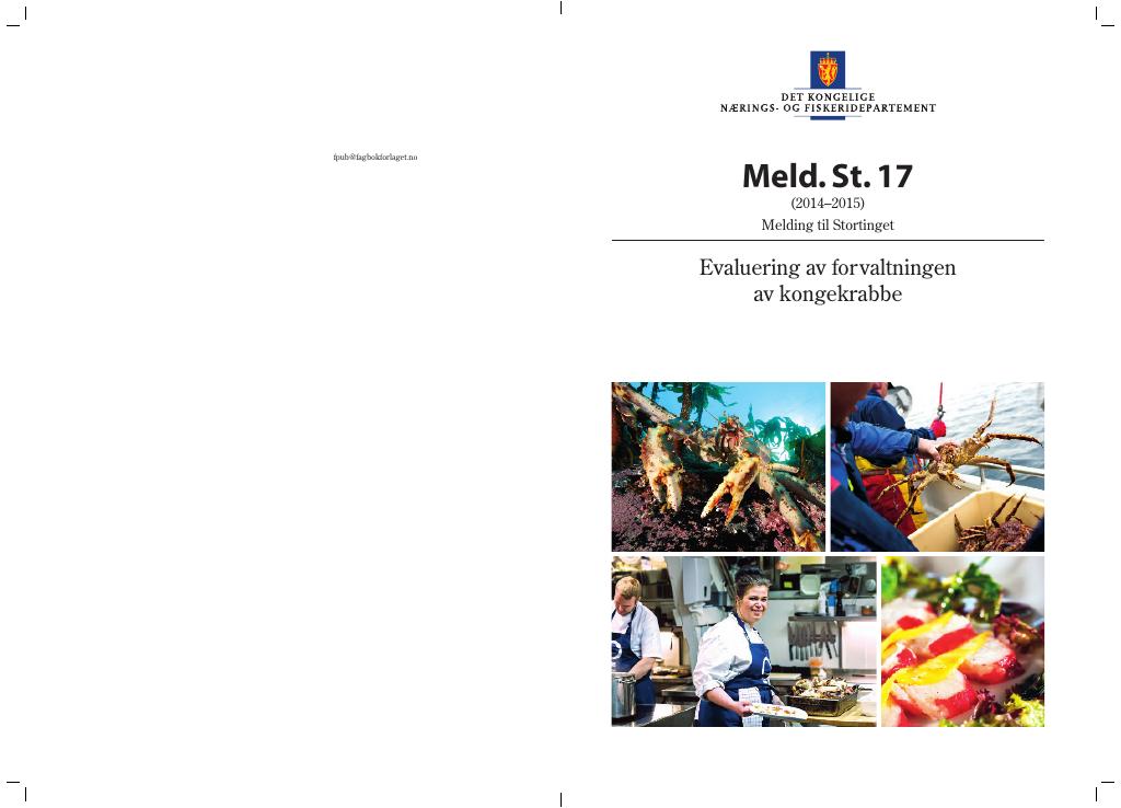 Forsiden av dokumentet Meld. St. 17 (2014-2015)