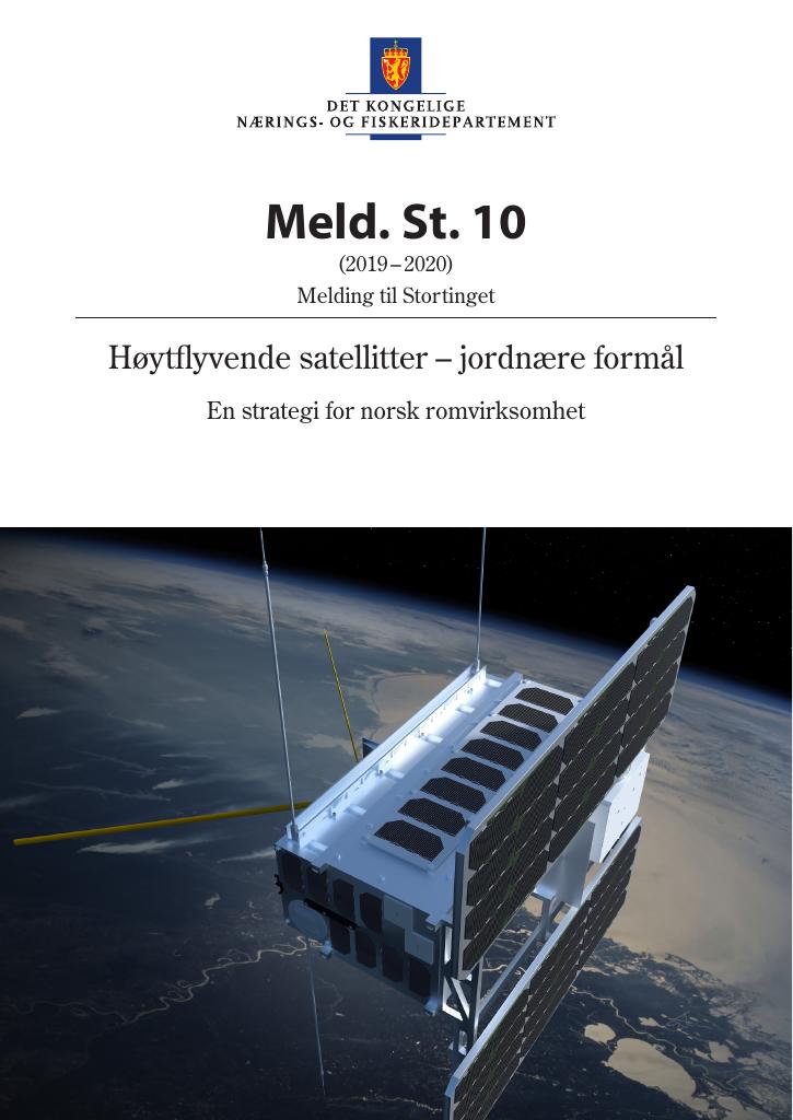 Forsiden av dokumentet Meld. St. 10 (2019–2020)