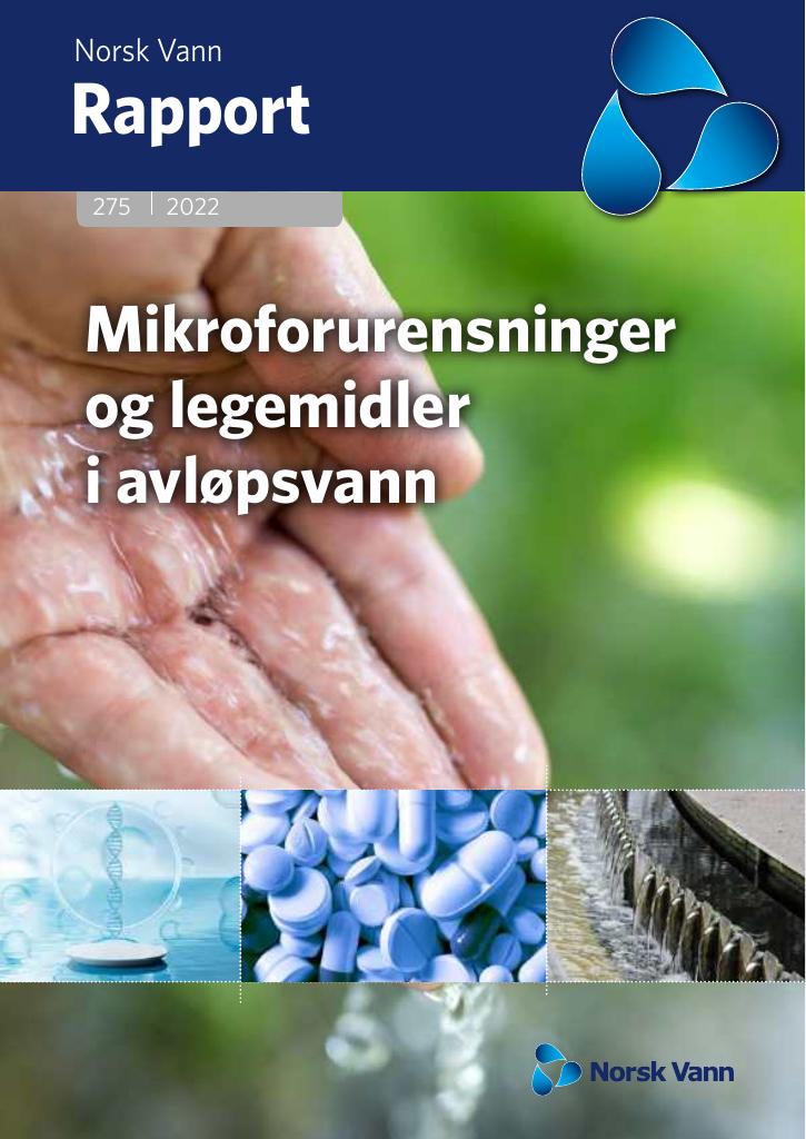 Forsiden av dokumentet Mikroforurensninger og legemidler i avløpsvann