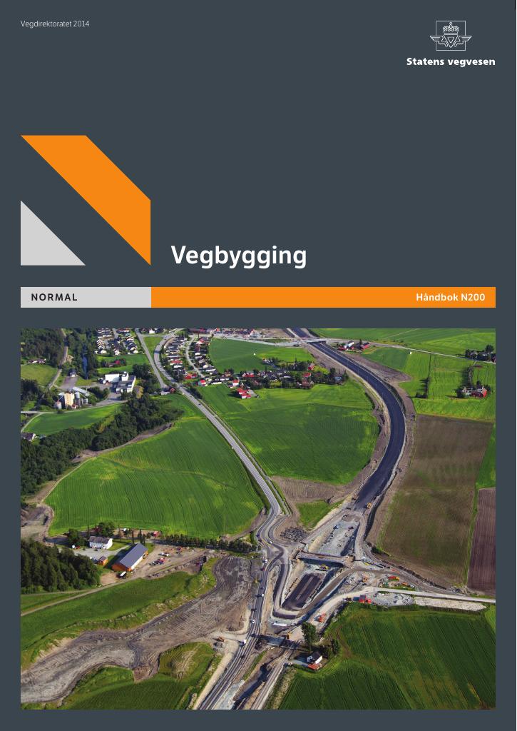Forsiden av dokumentet Vegbygging : normal [Håndbok N200]