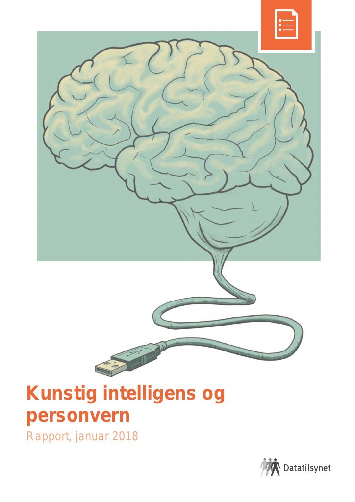 Forsiden av dokumentet Kunstig intelligens og personvern