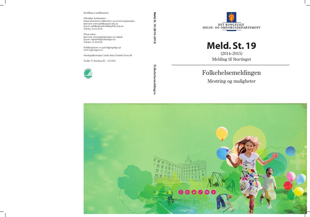 Forsiden av dokumentet Meld. St. 19 (2014-2015)