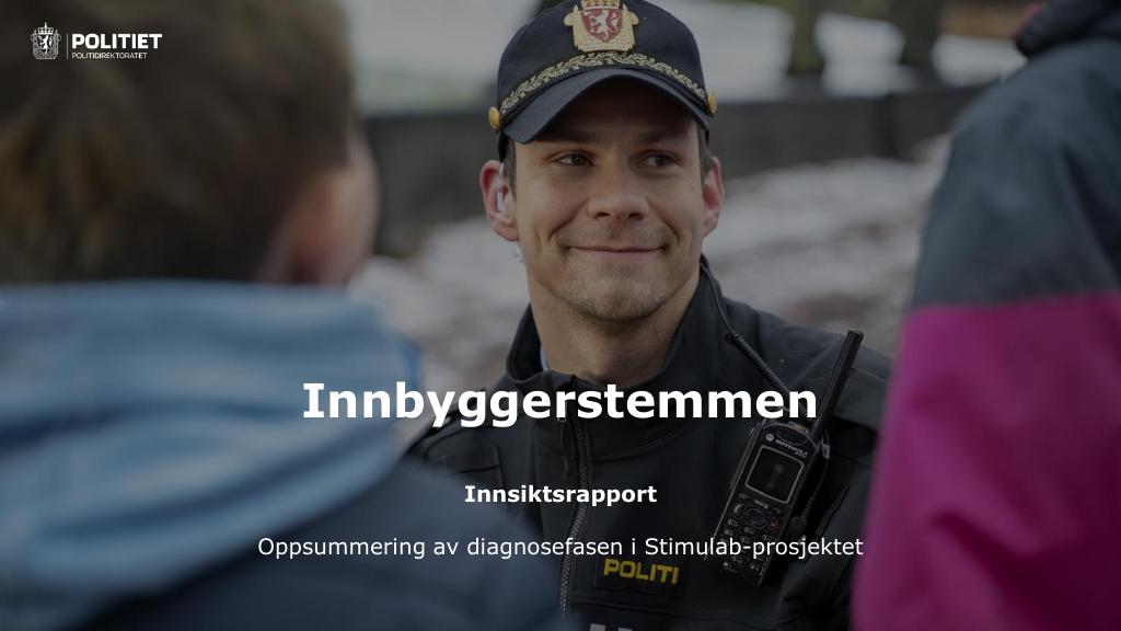 Forsiden av dokumentet Innbyggerstemmen Innsiktsrapport
Rapport fase 1