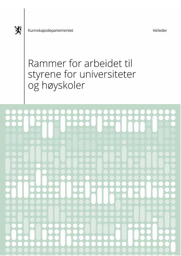 Forsiden av dokumentet Universitetene og høyskolenes oppgaver