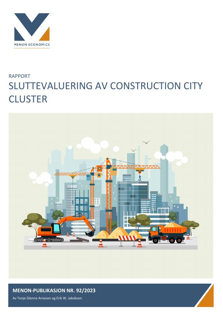 Forsiden av dokumentet Sluttevaluering av construction city cluster