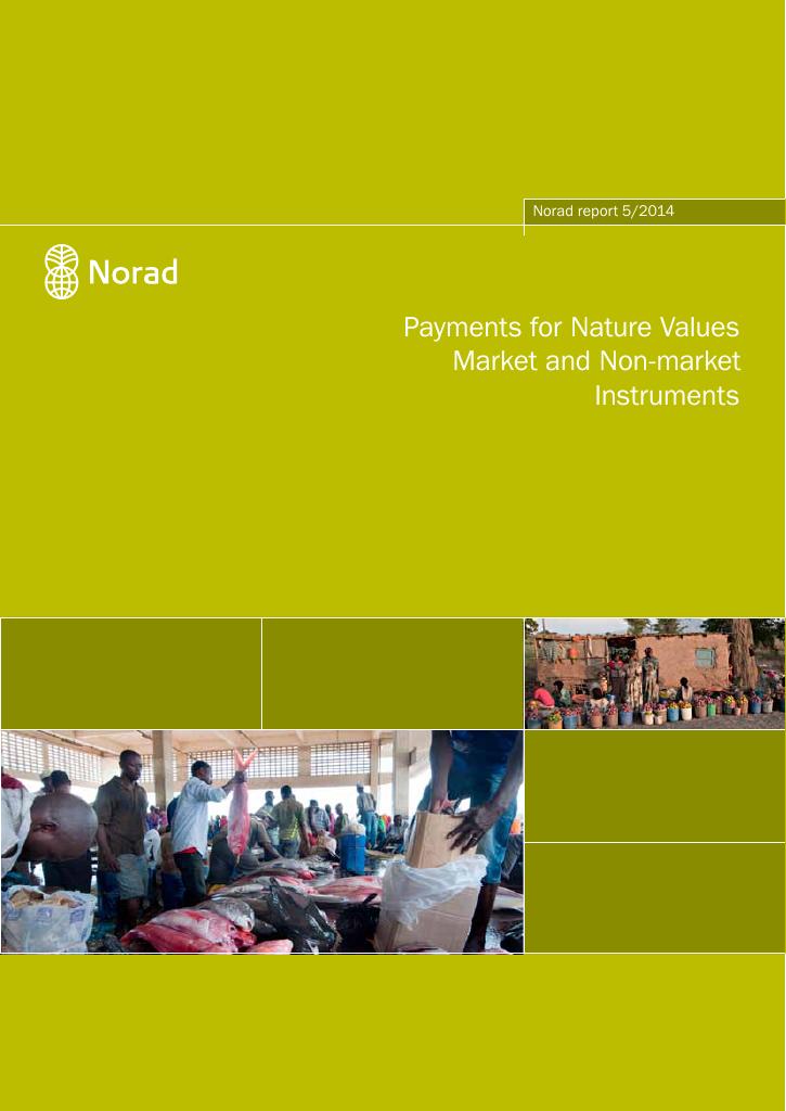 Forsiden av dokumentet Payments for Nature Values Market and Non-market Instruments