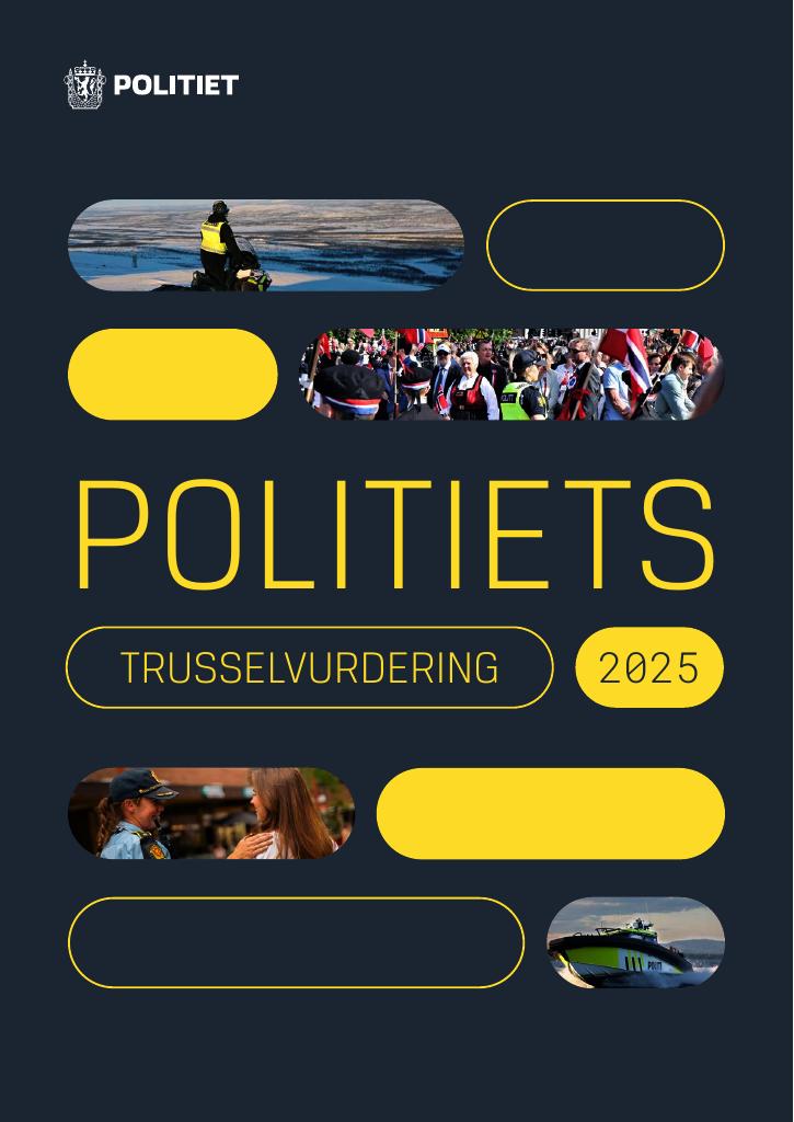 Forsiden av dokumentet Politiets trusselvurdering 2025
