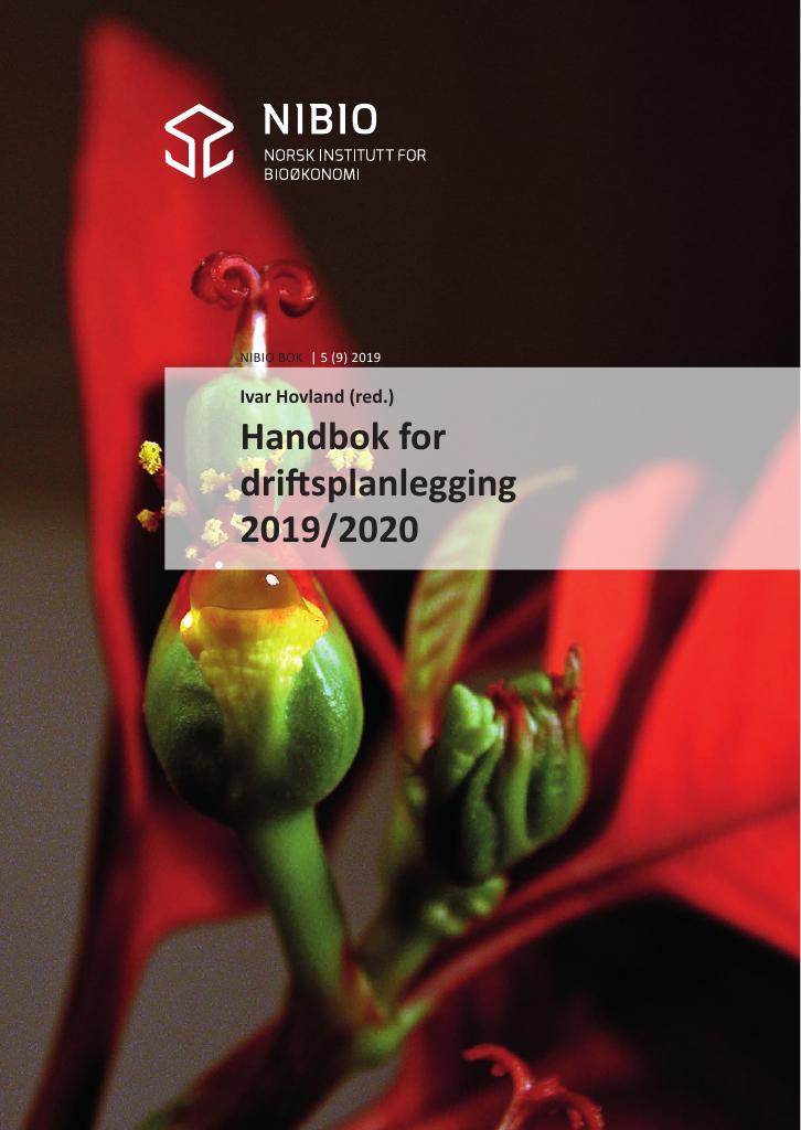 Forsiden av dokumentet Handbok for driftsplanlegging 2019/2020