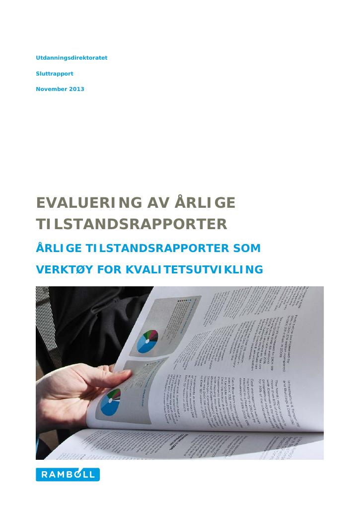 Evaluering Av årlig Tilstandsrapport - Kudos