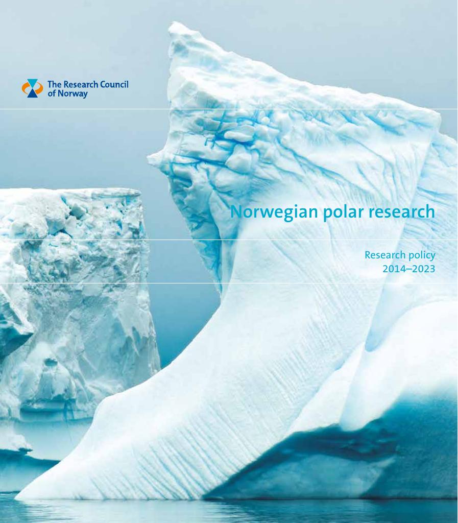 Forsiden av dokumentet Norwegian polar research
