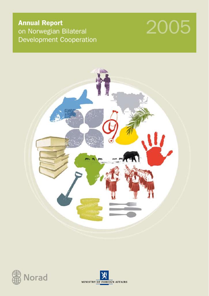 Forsiden av dokumentet Annual Report on Bilateral Development Cooperation
