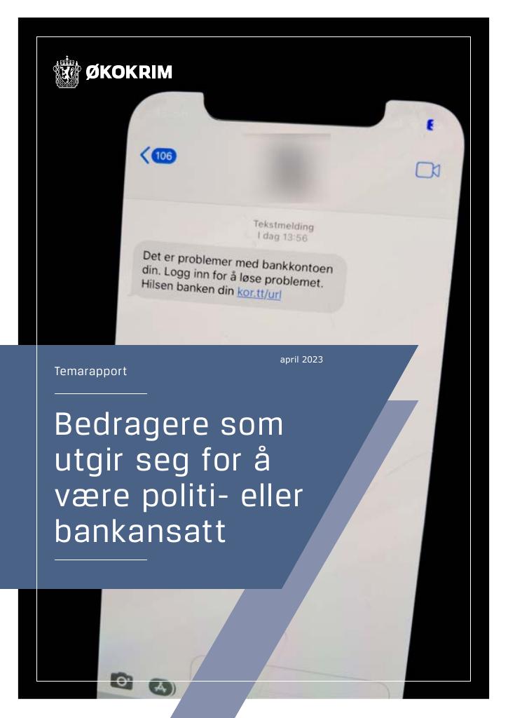 Forsiden av dokumentet Bedragere som utgir seg for å være politi- eller bankansatt