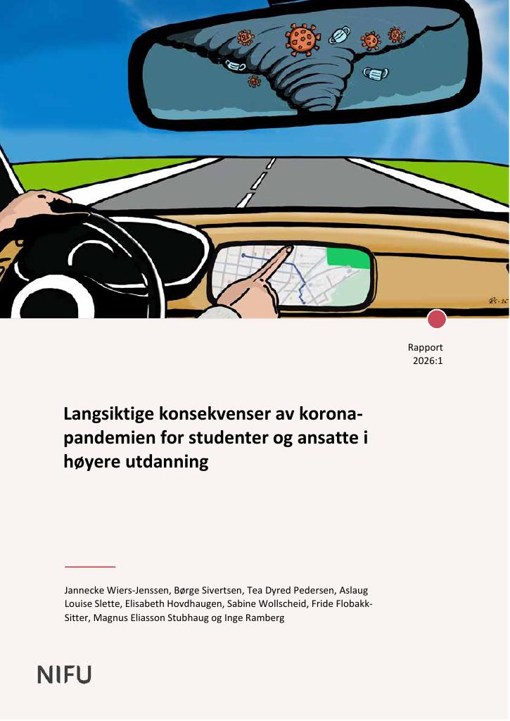 Forsiden av dokumentet Langsiktige konsekvenser av koronapandemien for studenter og ansatte i høyere utdanning