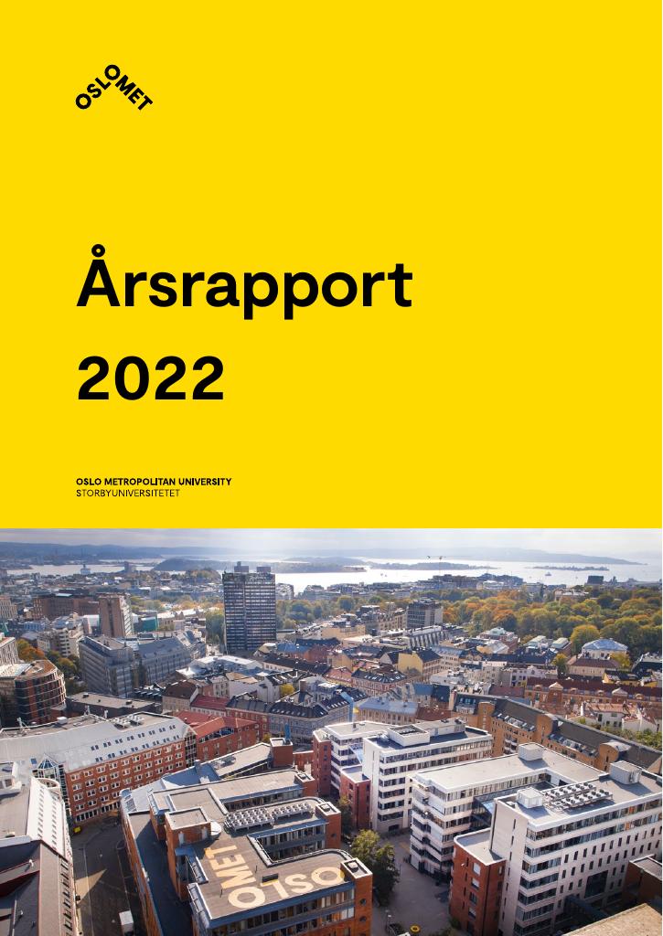 Forsiden av dokumentet Årsrapport OsloMet 2022