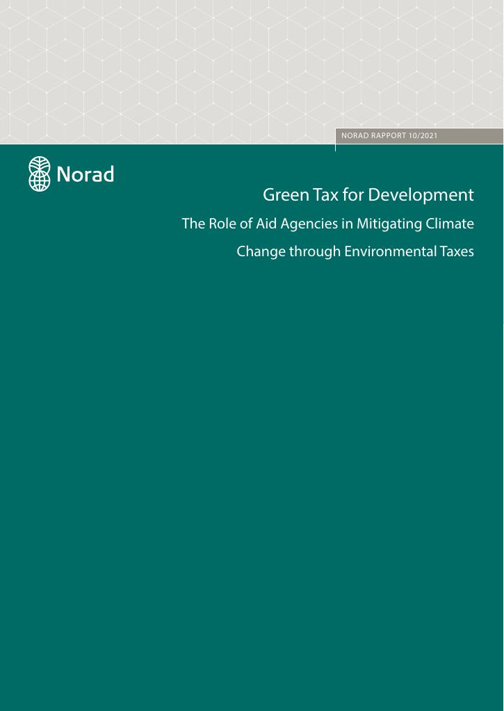 Forsiden av dokumentet Green Tax for Development