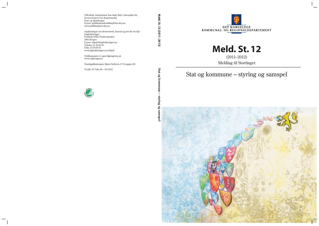 Forsiden av dokumentet Meld. St. 12 (2011–2012)