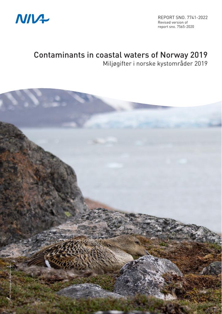 Forsiden av dokumentet Contaminants in coastal waters of Norway 2019.