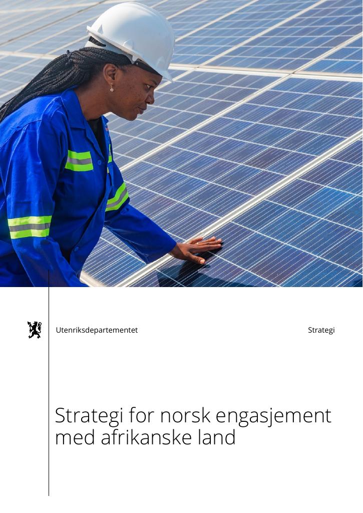 Forsiden av dokumentet Strategi for norsk engasjement med afrikanske land