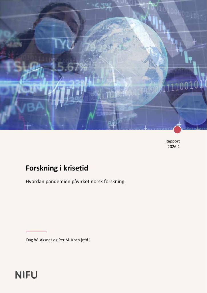 Forsiden av dokumentet Forskning i krisetid