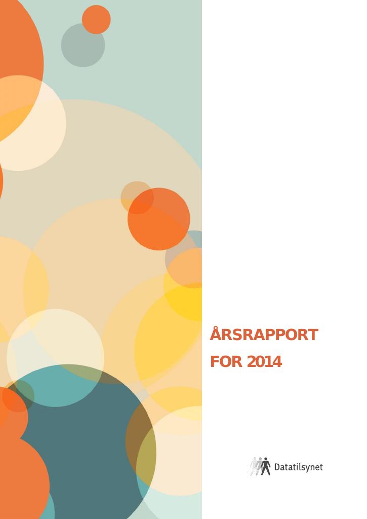 Forsiden av dokumentet Årsrapport Datatilsynet 2014