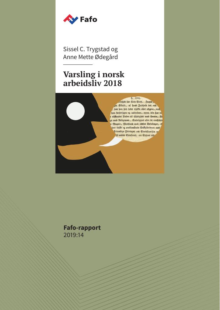 Varsling I Norsk Arbeidsliv 2018 - Kudos