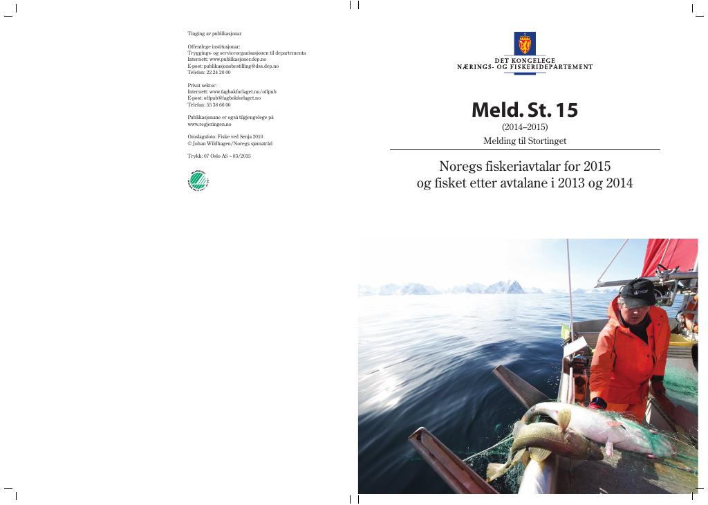 Forsiden av dokumentet Meld. St. 15 (2014-2015)